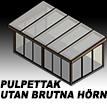 Pulpettak utan brutna hörn